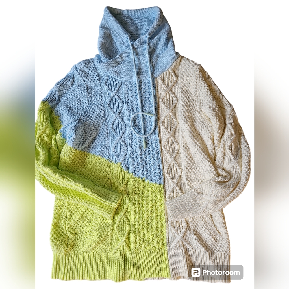 Colourblock Funnelneck Sweater (M)